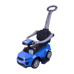 Plava auto guralica 3u1 sa crnim sedištem i ručkom za guranje brend Jungle kategorija Guralice i Trotineti