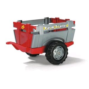 prikolica rolly toys za dečiji traktor crvene boje