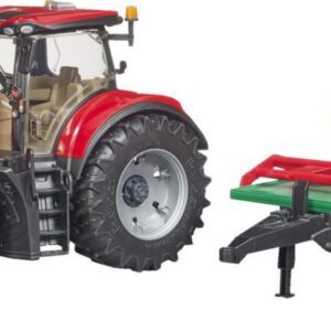 Bruder igračka traktor Case IH Optum 300CVX sa prikolicom i balama sena