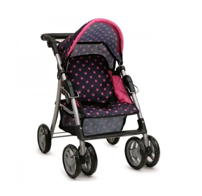 Početak Kolica za lutke Pinky Dots Cangaroo Početak Kolica za lutke Pinky Dots Cangaroo