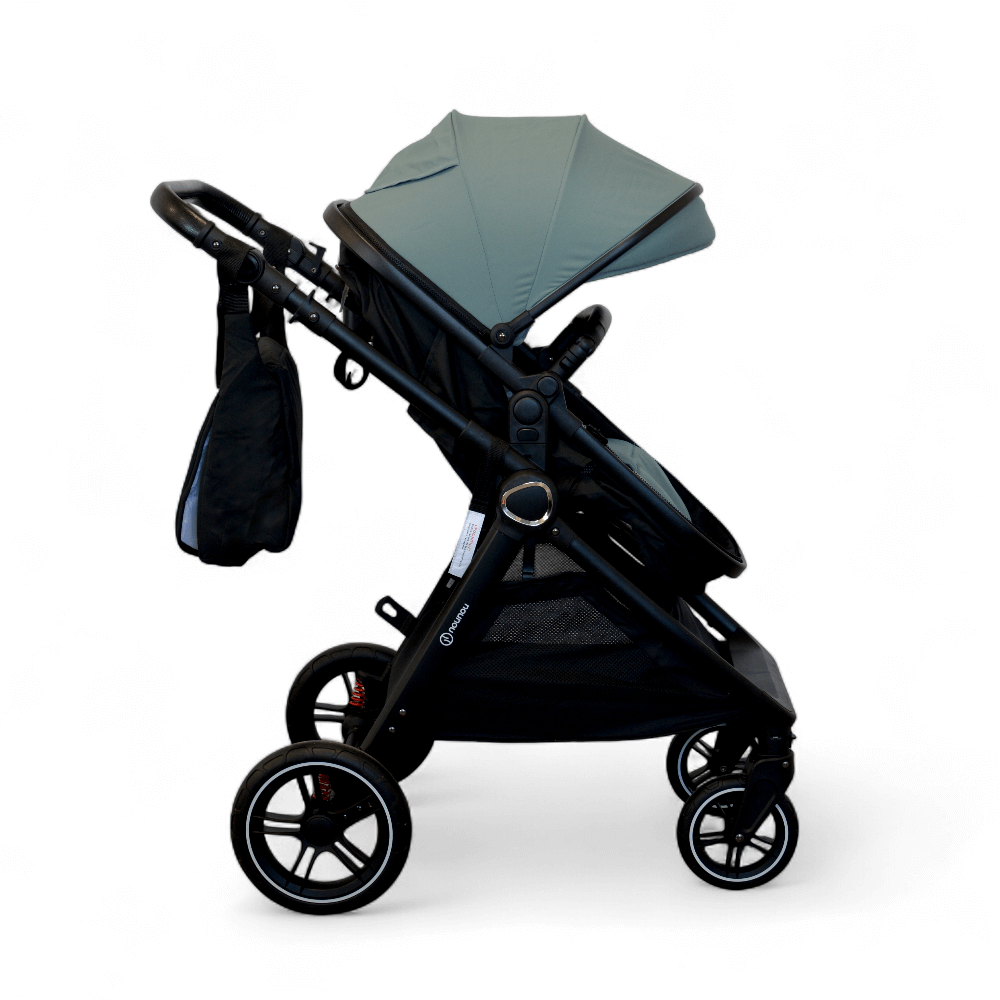 Kombinovana-kolica-za-bebe-X1-iSize-–-Green-bocna-strana