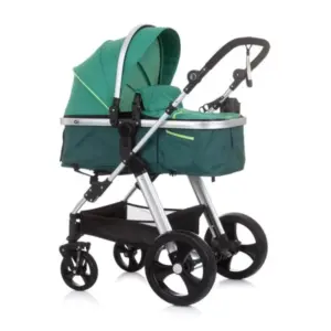 Chipolino Havana Aloe dečija kolica sa zelenim sedištem i crnim točkovima