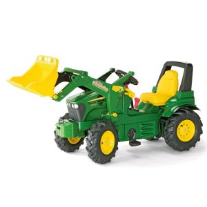 traktor na pedale sa prikolicom zeleni