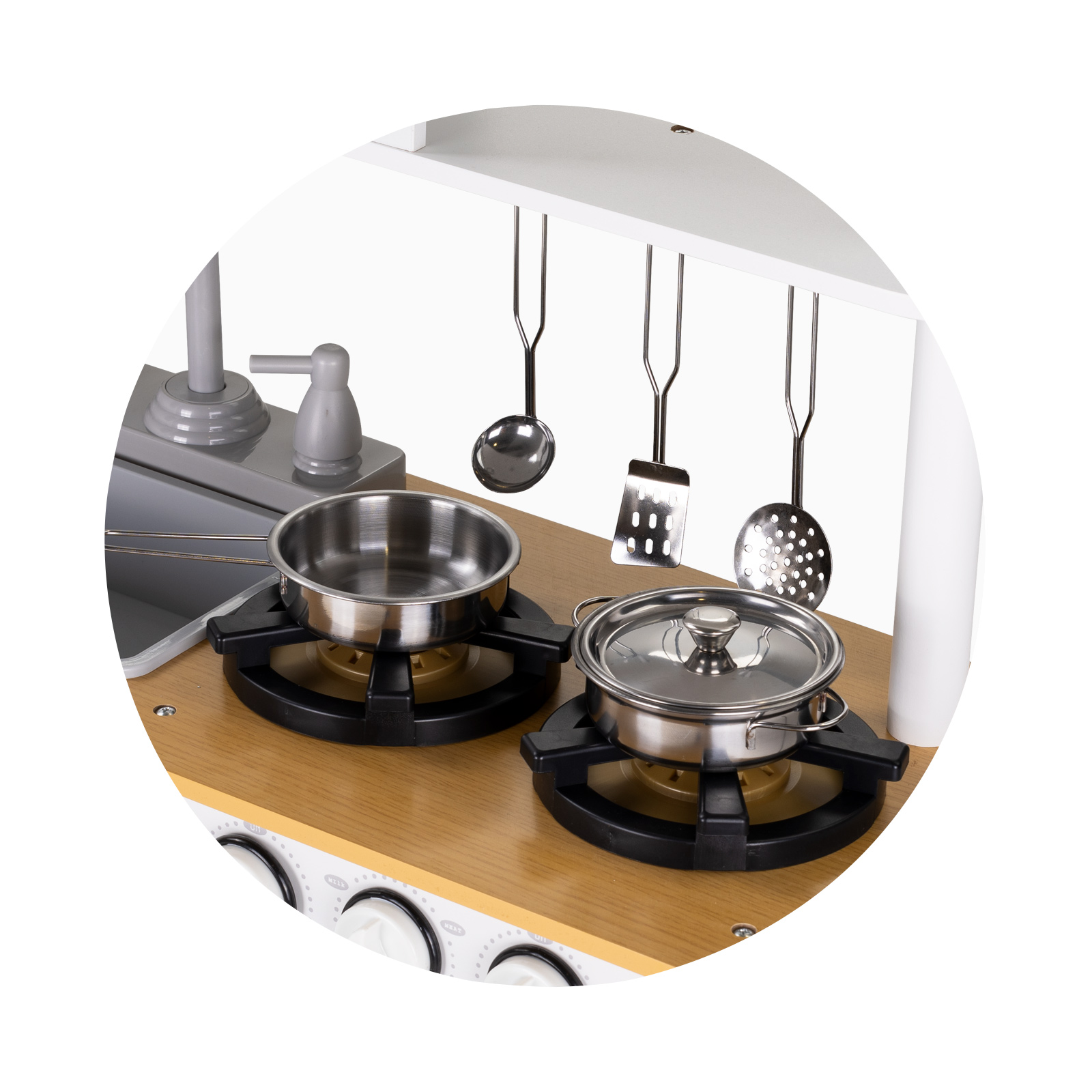 kitchen cooking set 3 drvena kuhinja za decu