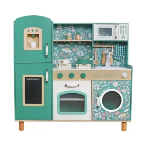 Inspirišite maštu svog deteta sa  dečijom drvenom kuhinjom KINDER HOME - savršen izbor za male kuvare koji žele da stvaraju, igraju se i zabavljaju! Ova dečija kuhinja kombinuje moderan starinski dizajn sa izuzetnom funkcionalnošću kako bi pružila sate igranja uloga i kreativnosti.