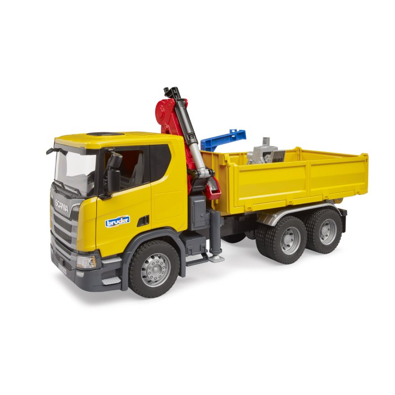 Kamion Scania Super 560R za gradilište sa dizalicom i paletama-1