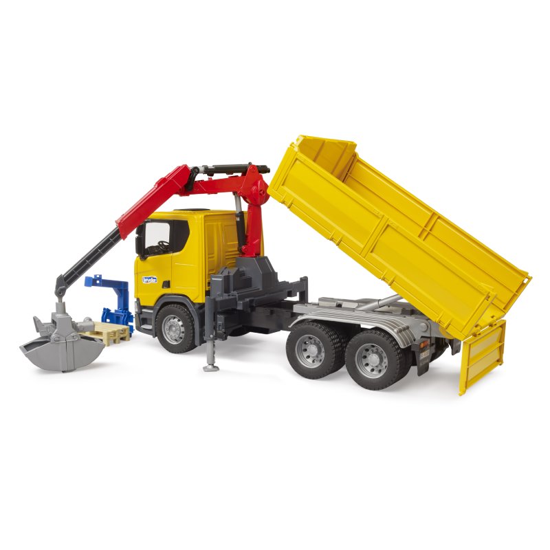 Kamion Scania Super 560R za gradilište sa dizalicom i paletama-3