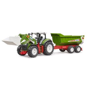 Traktor Roadmax sa utovarivačem i prikolicom