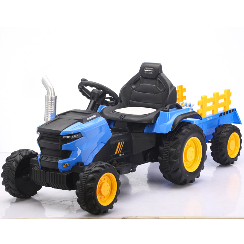 Traktor na akumulator sa prikolicom i dodacima-1