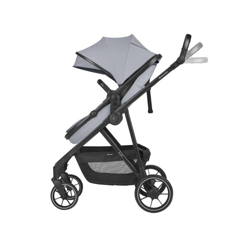 KikkaBoo_Jean_3-in-1_Stroller_Travel_System_with_Carrycot_Car_Seat_Dark_Grey_Denim_Age-_Newborn_Above_Holds_upto_22_Kg_2