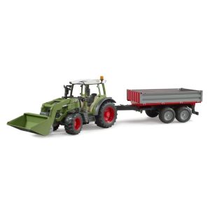 Traktor Fendt 211 Vario sa utovariva?em i tandem kip prikolicom
