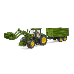 Traktor John Deere 7R 350 sa utovariva?em i tandem kip prikolicom